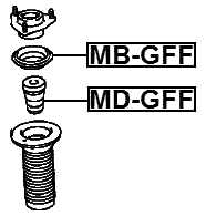 MD-GFF - FRONT SHOCK ABSORBER JOUNCE BUMPER