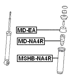 MD-NA4R - REAR SHOCK ABSORBER JOUNCE BUMPER
