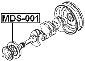 MDS-001 - CRANKSHAFT PULLEY 4D56