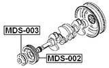 MDS-003 - CRANKSHAFT PULLEY