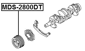 MDS-2800DT - CRANKSHAFT PULLEY 4M40