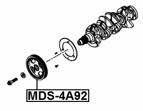 MDS-4A92 - CRANKSHAFT PULLEY 4A92