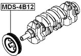 MDS-4B12 - CRANKSHAFT PULLEY 4B12