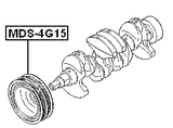 MDS-4G15 - CRANKSHAFT PULLEY 4G13/4G15