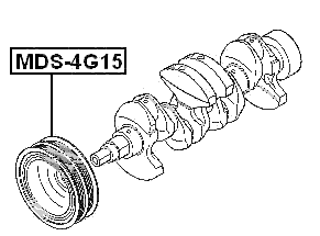 MDS-4G15 - CRANKSHAFT PULLEY 4G13/4G15