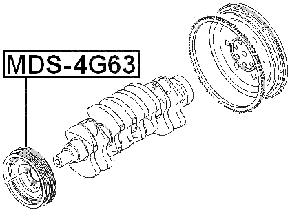 MDS-4G63 - CRANKSHAFT PULLEY 4G63