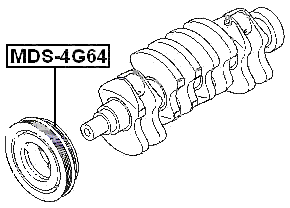 MDS-4G64 - CRANKSHAFT PULLEY 4G64