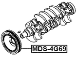 MDS-4G69 - CRANKSHAFT PULLEY 4G69