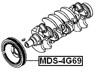 MDS-4G69 - CRANKSHAFT PULLEY 4G69