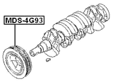 MDS-4G93 - CRANKSHAFT PULLEY 4G93
