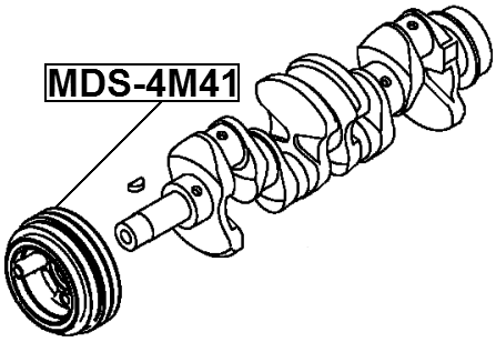 MDS-4M41 - CRANKSHAFT PULLEY 4M41