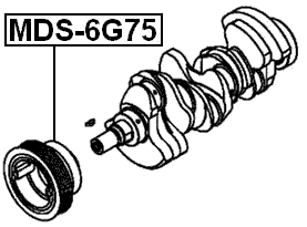 MDS-6G75 - CRANKSHAFT PULLEY 6G74