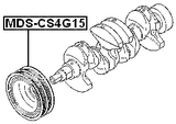 MDS-CS4G15 - CRANKSHAFT PULLEY 4G13/4G15