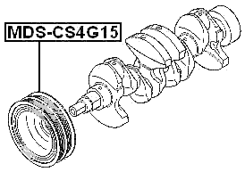 MDS-CS4G15 - CRANKSHAFT PULLEY 4G13/4G15