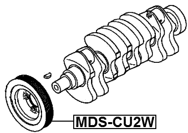 MDS-CU2W - CRANKSHAFT PULLEY 4G63