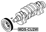 MDS-CU2W - CRANKSHAFT PULLEY 4G63