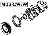 MDS-CW6W - CRANKSHAFT PULLEY