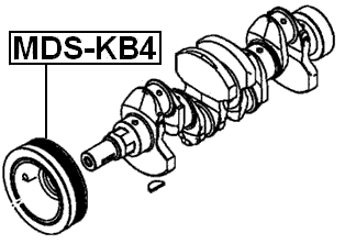 MDS-KB4 - CRANKSHAFT PULLEY
