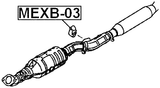 MEXB-03 - EXHAUST PIPE SUPPORT