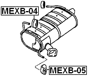 MEXB-05 - EXHAUST PIPE SUPPORT