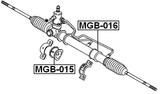 MGB-015 - GROMMET STEERING RACK HOUSING