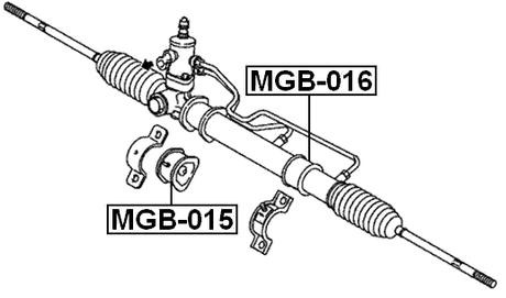 MGB-015 - GROMMET STEERING RACK HOUSING