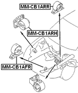 MM-CB1AFR - FRONT ENGINE MOUNT MT