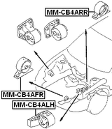 MM-CB4ALH - LEFT ENGINE MOUNT AT