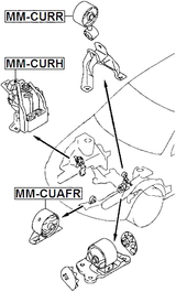 MM-CURR - REAR ENGINE MOUNT MT
