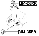 MM-D5FR - FRONT ENGINE MOUNT MT/CVT