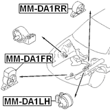 MM-DA1FR - FRONT ENGINE MOUNT MT