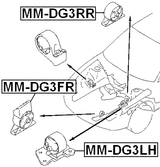 MM-DG3RR - REAR ENGINE MOUNT AT
