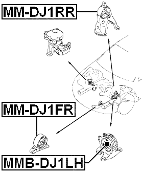 MM-DJ1RR - REAR ENGINE MOUNT