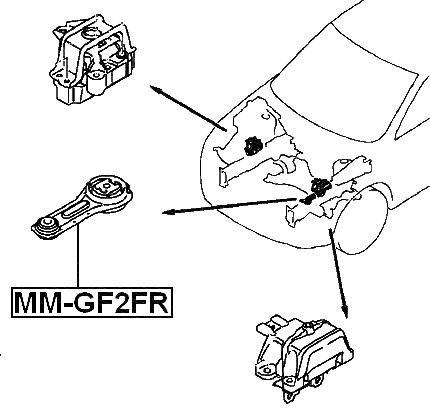 MM-GF2FR - FRONT ENGINE MOUNT