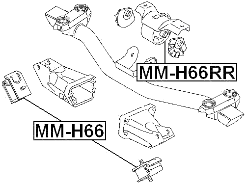 MM-H66RR - REAR ENGINE MOUNT (HYDRO)