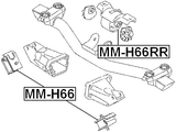 MM-H66RR - REAR ENGINE MOUNT (HYDRO)