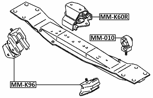 MM-K60R - TRANSMISSION MOUNT