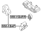 MM-KB4F - FRONT ENGINE MOUNT AT/MT