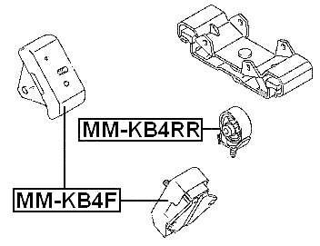 MM-KB4RR - REAR ENGINE MOUNT MT