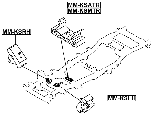 MM-KSMTR - REAR ENGINE MOUNT