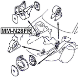 MM-N28FR - FRONT ENGINE MOUNT
