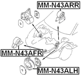 MM-N43ARR - REAR ENGINE MOUNT AT