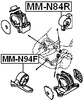 MM-N94F - FRONT ENGINE MOUNT