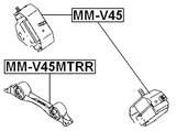 MM-V45MTRR - REAR ENGINE MOUNT MT