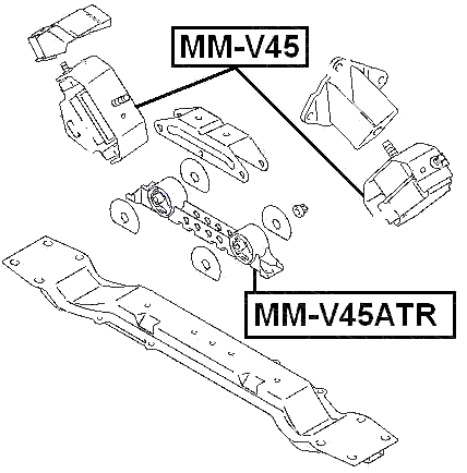 MM-V45 - REAR ENGINE MOUNT