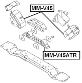 MM-V45 - REAR ENGINE MOUNT