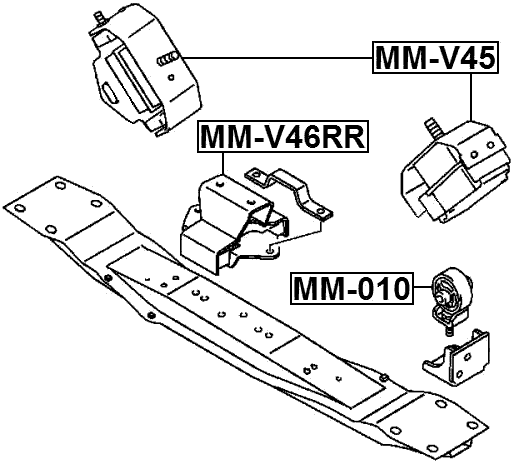 MM-V46RR - REAR ENGINE MOUNT