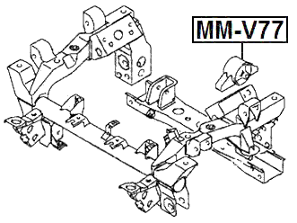 MM-V77 - FRONT DIFFERENTIAL MOUNT
