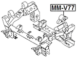 MM-V77 - FRONT DIFFERENTIAL MOUNT