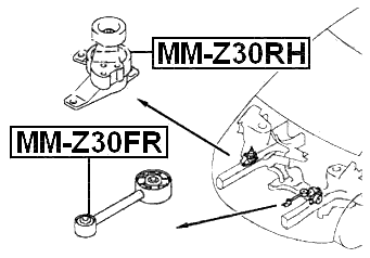 MM-Z30FR - FRONT ENGINE MOUNT
